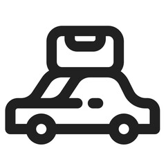 Travel Bus Icon Outline