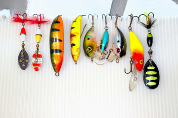 Fishing lures and equipment for fishing.