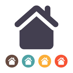 Home icon on white background