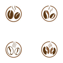 coffee bean icon vector