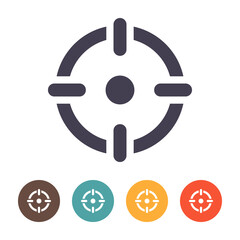 Target icon on white background