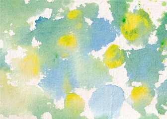 Obraz na płótnie Canvas Handmade Watercolor Texture Background, Multicolor Handmade Background Premium Vector