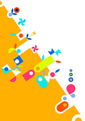 Creative modern geometric background. Abstract wallpaper, website Landing Page. Template for websites, or apps. vector illustration