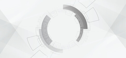 White technology abstract background. Vector graphic design. for creative banner, poster, template.