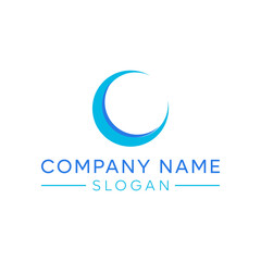 letter O logo flat style trendy stylist simple
