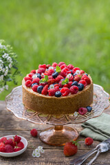 cheesecake with mixed berries