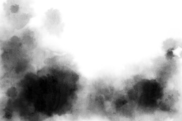 black and white smoke paint watercolor background