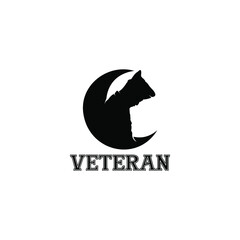 veteran logo symbol sillhoute