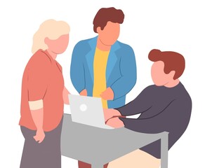 Working together in a team will help to complete business work quickly