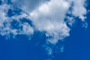 Fototapeta na wymiar sky clouds background with copy space for text.sky blue, white background 
