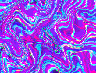 Fototapeta premium video interference, new retro wave, glitches, abstract background, modern texture, 70-80s style retro background, rainbow background, VHS effect