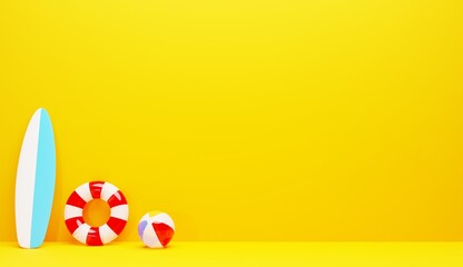 3D素材_夏の海セット