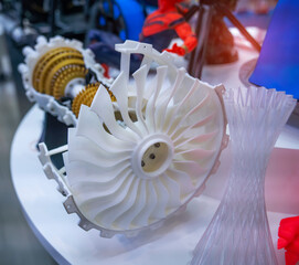 Printing 3D printer jet engine printed model plastic