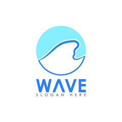 wave logo design vetor