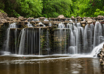 Peaceful and serene waterfalls near dallas