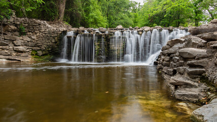 Peaceful and serene waterfalls near dallas