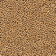 Leopard Seamless Animal Skin and Fur Textures, Closeup Natural Beautiful Leather Surface for Material Design, Textile Pattern, Abstract Exotic Wallpaper