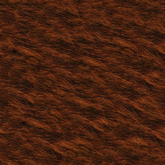 Bear Seamless Animal Skin and Fur Textures, Closeup Natural Beautiful Leather Surface for Material Design, Textile Pattern, Abstract Exotic Wallpaper