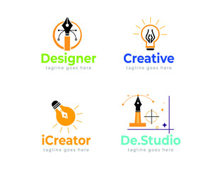 Flat graphic designe logo template