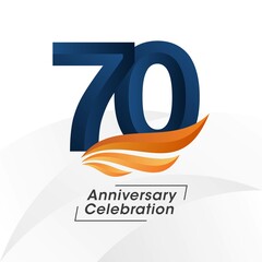 70 years anniversary design template. vector templates