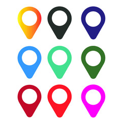 Set of  location icon  design