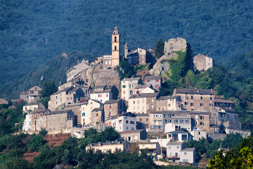 Obraz premium Loreto-Di-Casinca village in Upper Corsica