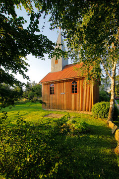 Kleine Kapelle aus Holz im niederösterreichischen Waldviertel