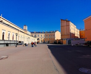 Tourism. Travel. City. A good day. Blue sky. Saint-Petersburg. Russia.