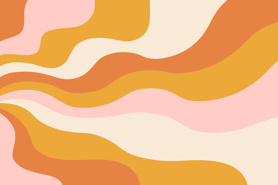 Retro 70s Abstract background vector illustration