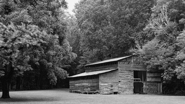 Old Barn in Cataloochee Valley, NC