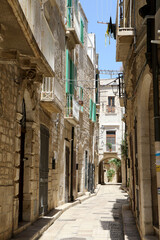 Streets of the old town of Giovinazzo. Bari, Puglia, Italy