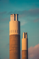 Chimney on a sky