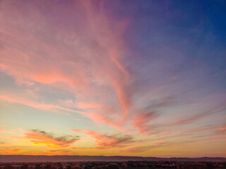 Fototapeta na wymiar Colorful Sky at Sunset