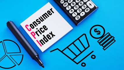 Consumer price index CPI is shown using the text