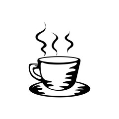 coffee cup icon. Coffee cup logo illustration isolated vector sign symbol