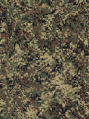 Abstract and contemporary digital art camouflage pattern