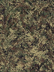 Abstract and contemporary digital art camouflage pattern