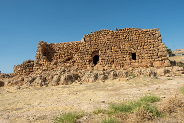 Abandoned  houses of an ancient Assyrian village ,Mardin, Turkey
