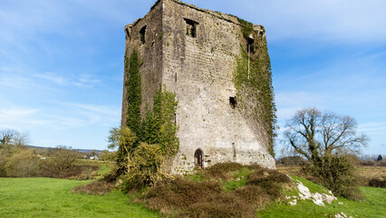 Fototapeta na wymiar Celtic era siege tower Limerick,Ireland ,17,July,2022