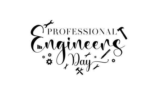 Professional Engineers Day. Vector Template For Banner, Greeting Card, Poster Of Professional Engineers Day. Happy Engineers Day Vector Illustration.