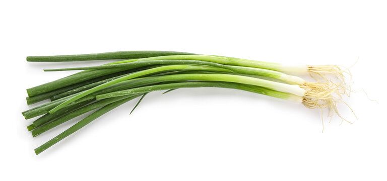 Premium Photo  Chopped fresh green onions isolated on white surface