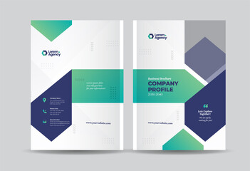 Business Brochure Cover Design or Annual Report and Company Profile Cover or Booklet and Catalog Cover  