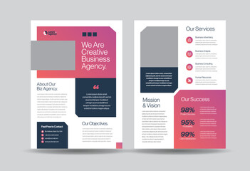 Corporate Business Flyer Design or Handout and leaflet design or Marketing sheet Brochure Design
