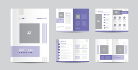 Corporate Business Brochure Design or Annual Report and Company Profile or Booklet and Catalog Design Template - obrazy, fototapety, plakaty