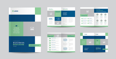 Corporate Business Brochure Design or Annual Report and Company Profile or Booklet and Catalog Design Template