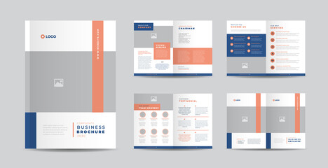 Corporate Business Brochure Design or Annual Report and Company Profile or Booklet and Catalog Design Template
