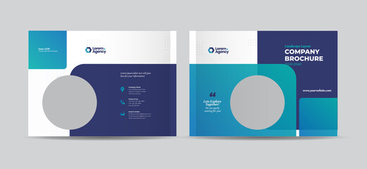 Landscape Business Brochure Cover Design or Annual Report and Company Profile booklet cover design