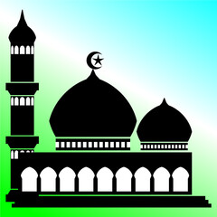 Illustration vector of mosque or masjid