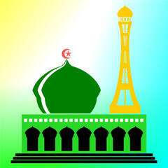 Illustration vector of mosque or masjid