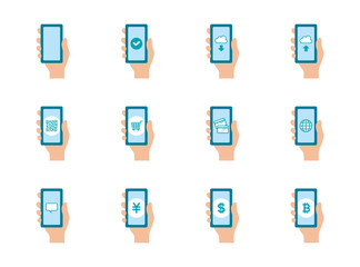 アイコン_スマホ_手_セット_線無し